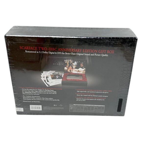 Scarface DVD Anniversary Boxset New Sealed inclu Lobby Cards Money Clip Plus NEW - Picture 2 of 8